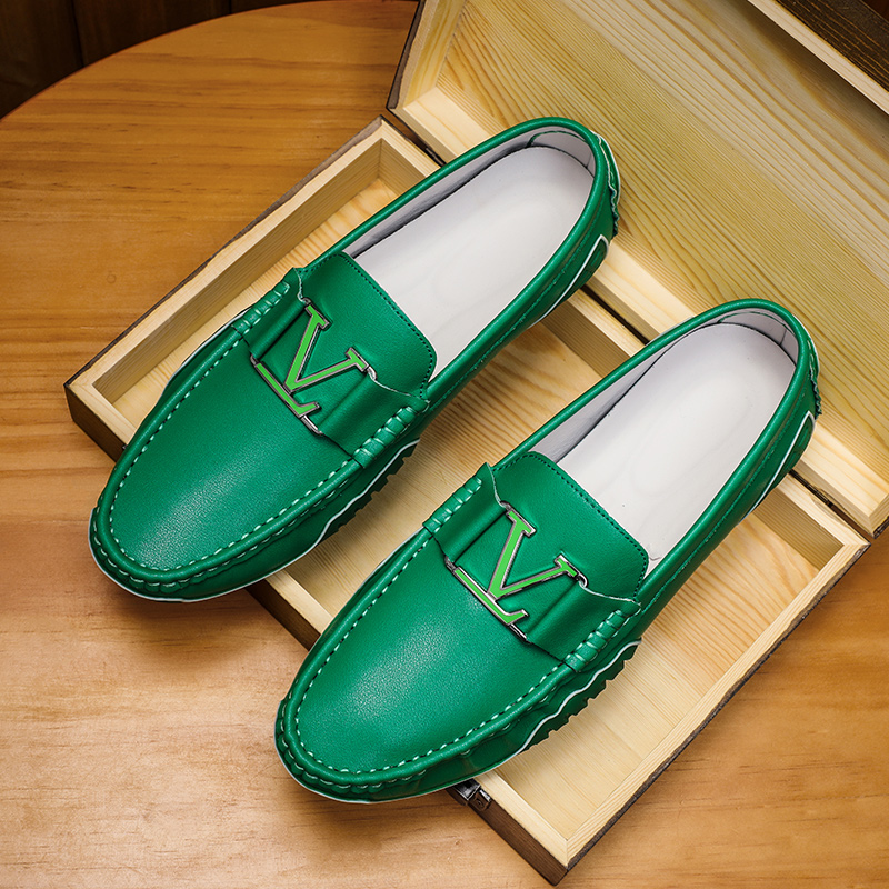 Boat Shoe Leather - ขนาดใหญ่ขนาด38 ~ 48 Mens Loafers Soft