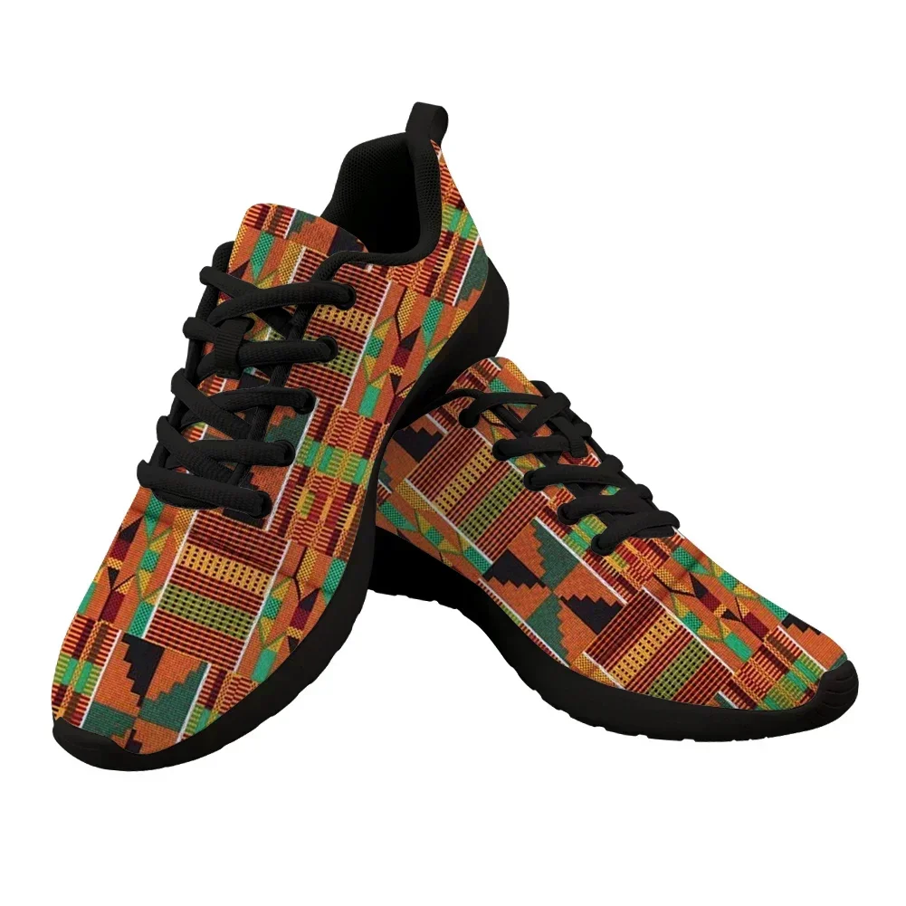 Men'S Shoes Size 42 In Us - รองเท้าดีไซเนอร์ลำลองน้ำหนักเบาสำหรับผู้ชาย สไตล์ฮาราจูกุ ลายพิมพ์แอฟริกันวินเทจ รองเท้าผ้าใบระบายอากาศพร้อมเชือกผูก
