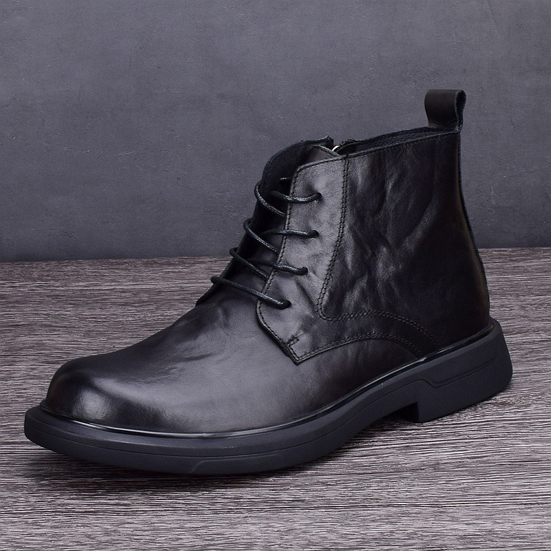 Men'S Shoes Low Top - รองเท้าบูทสำหรับผู้ชาย รองเท้าบูทหุ้มข้อ แฟชั่นลำลอง รองเท้าหนังหุ้มข้อสูง รองเท้าหนังผู้ชาย รองเท้าผู้ชาย