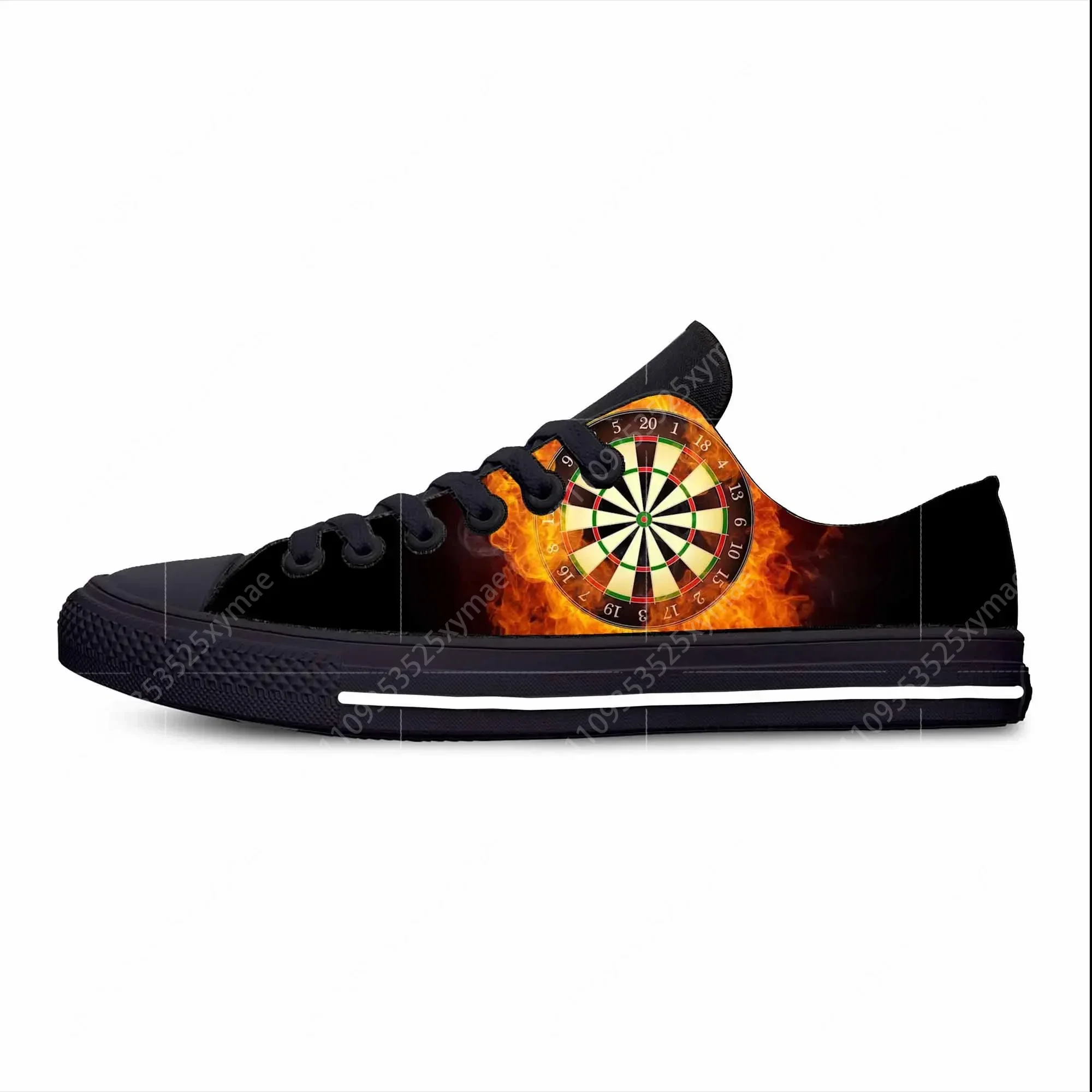 Men'S Shoes Target - รองเท้าผ้าใบลำลองพิมพ์ลาย 3 มิติ สำหรับเล่นเกมกีฬาปาเป้า ใส่สบาย ระบายอากาศได้ดี