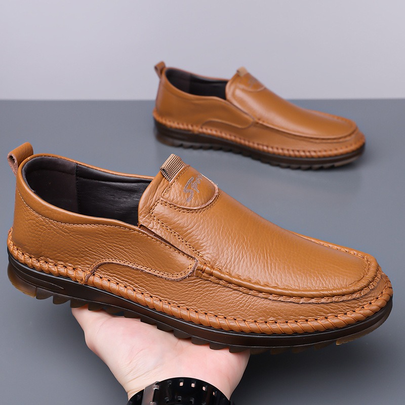 รองเท้าหนังแท้ผู้ชาย ฤดูใบไม้ผ - Men'S Shoes Size 42 In Us บทวิจารณ์และราคา