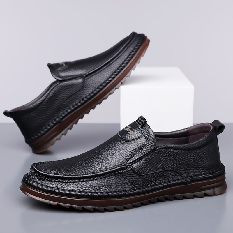 รองเท้าหนังแท้ผู้ชาย ฤดูใบไม้ผ - Men'S Shoes Size 42 In Us บทวิจารณ์และราคา