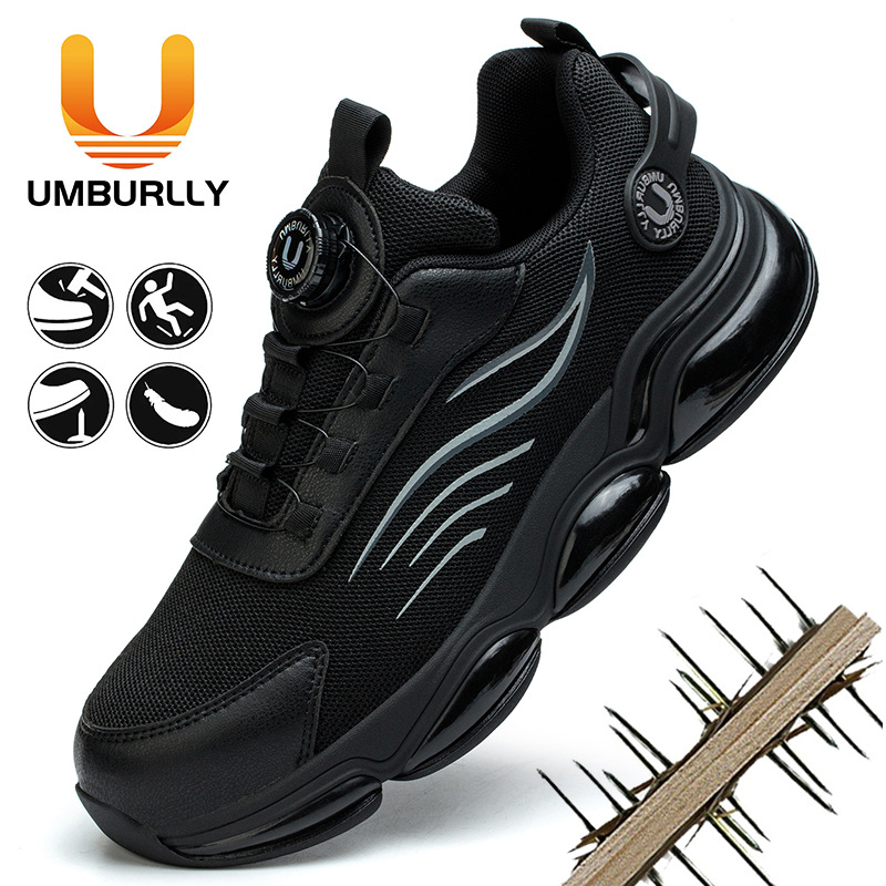 Mens Steel Toe Safety รองเท้าท - Boat Shoe Leather บทวิจารณ์และราคา