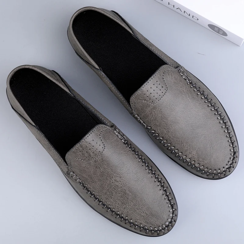 รองเท้าโลฟเฟอร์หนังแท้สำหรับผู - Boat Shoe Leather บทวิจารณ์และราคา