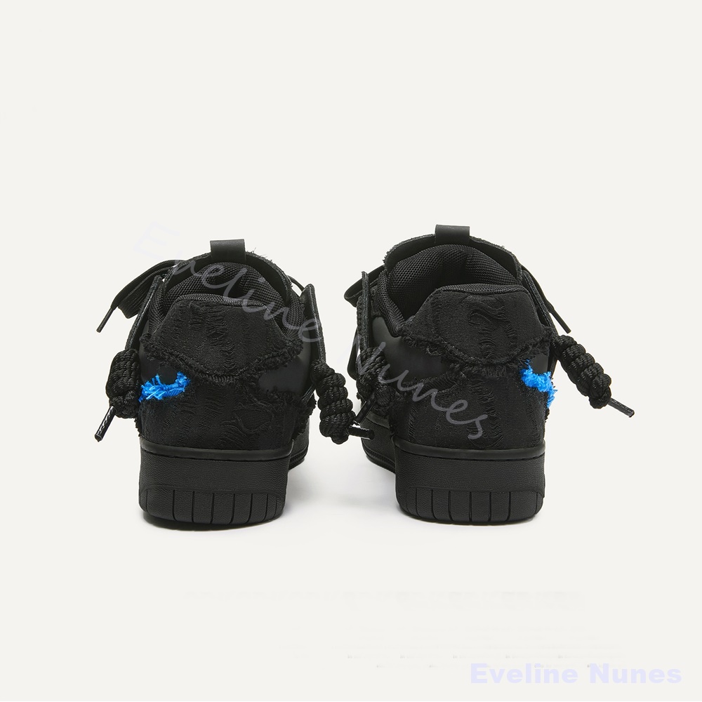 รองเท้าสเก็ตพื้นหนาสีดำขอบรุ่ย - Men'S Shoes Low Top บทวิจารณ์และราคา