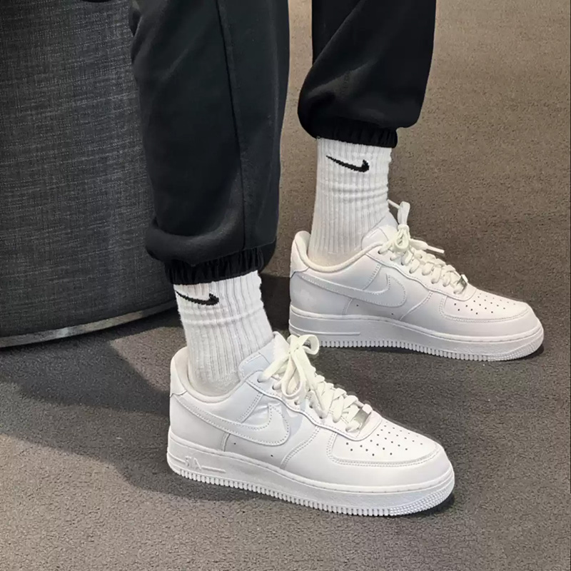 ไนกี้แอร์ฟอร์ซ 1 เพียวไวท์แอร์ - Men'S Shoes Nike Air Force บทวิจารณ์และราคา