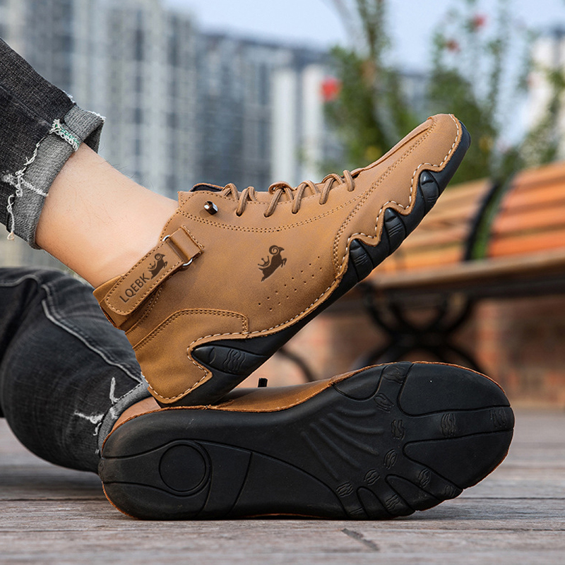 รองเท้าหนังสําหรับชายรองเท้าผ้ - Boat Shoe Leather บทวิจารณ์และราคา