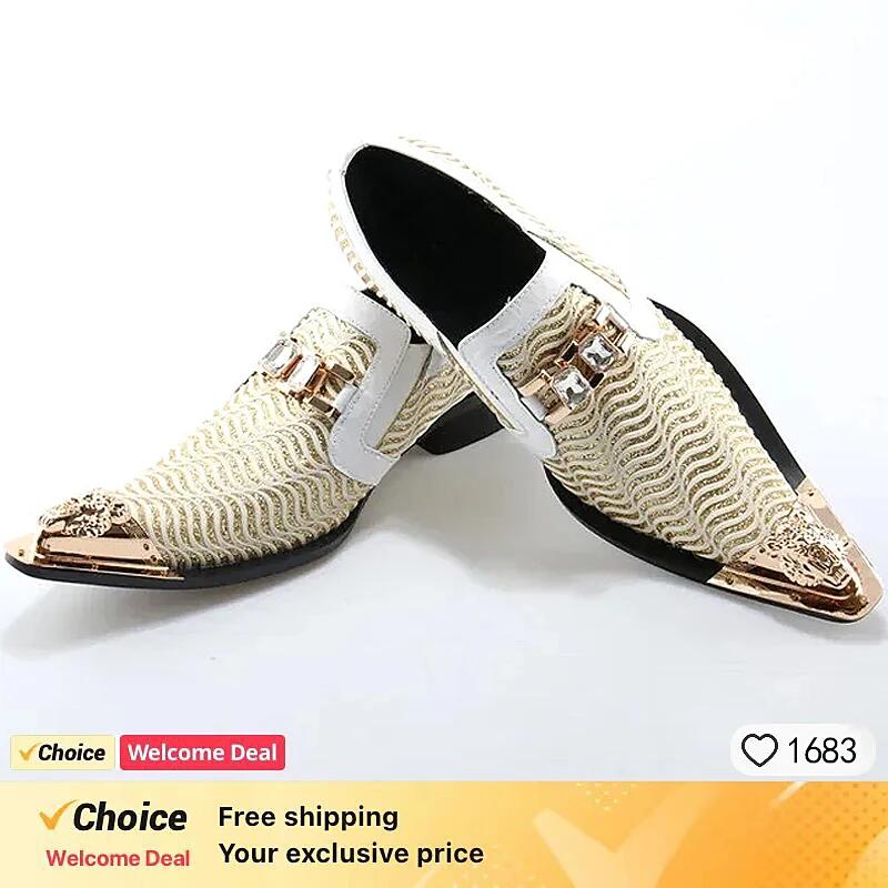 รองเท้าหนังแก้วผู้ชาย สีดำขาว  - Men'S Shoes Size 42 In Us บทวิจารณ์และราคา