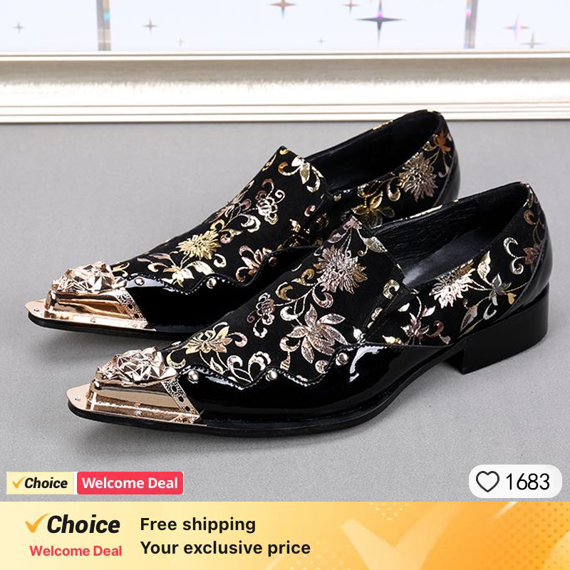 รองเท้าหนังแก้วผู้ชาย สีดำขาว  - Men'S Shoes Size 42 In Us บทวิจารณ์และราคา
