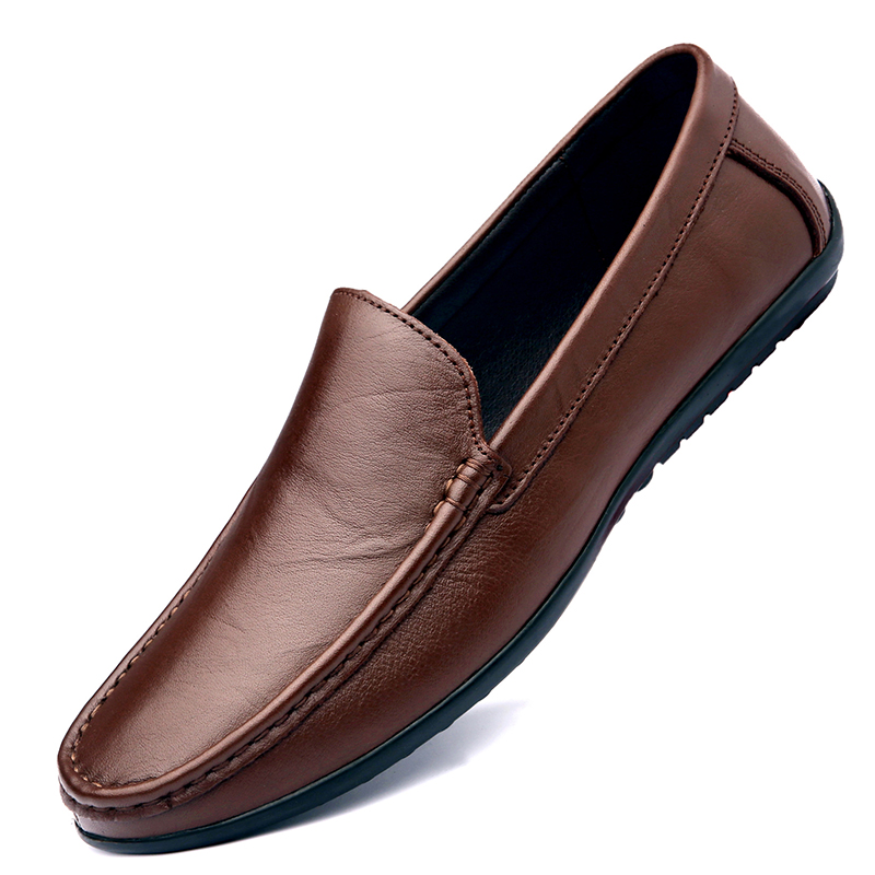 รองเท้าหนังผู้ชายคุณภาพสูงสำหร - Boat Shoe Leather บทวิจารณ์และราคา