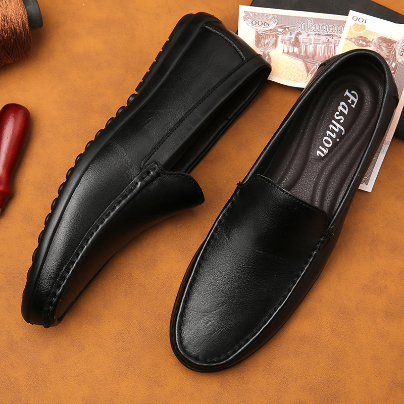 รองเท้าหนังผู้ชายคุณภาพสูงสำหร - Boat Shoe Leather บทวิจารณ์และราคา